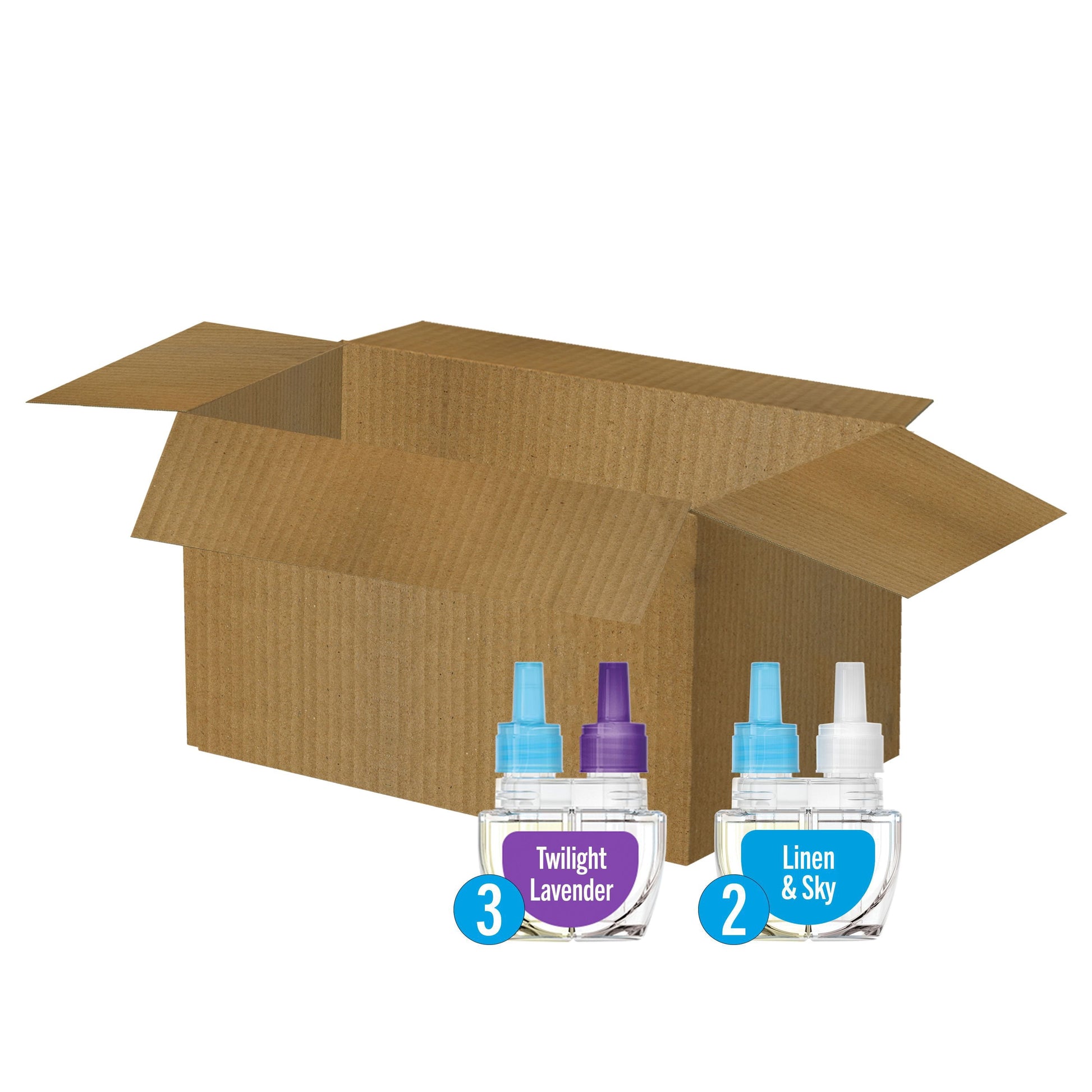 Febreze Plug Air Freshener, Twilight Lavender + Linen & Sky, 5 refills, 4.35 fl. oz.