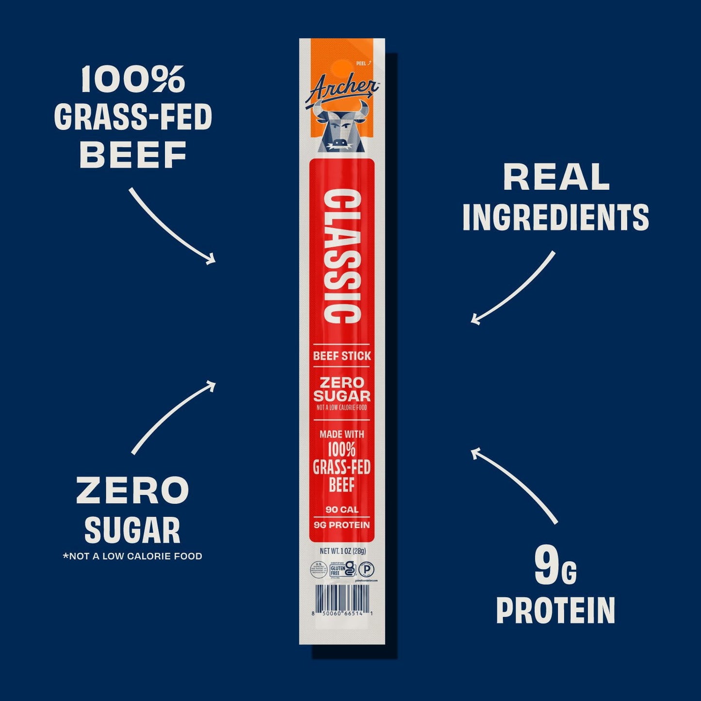 Archer Classic Full Size Beef Sticks, 1 oz., 12 pk.