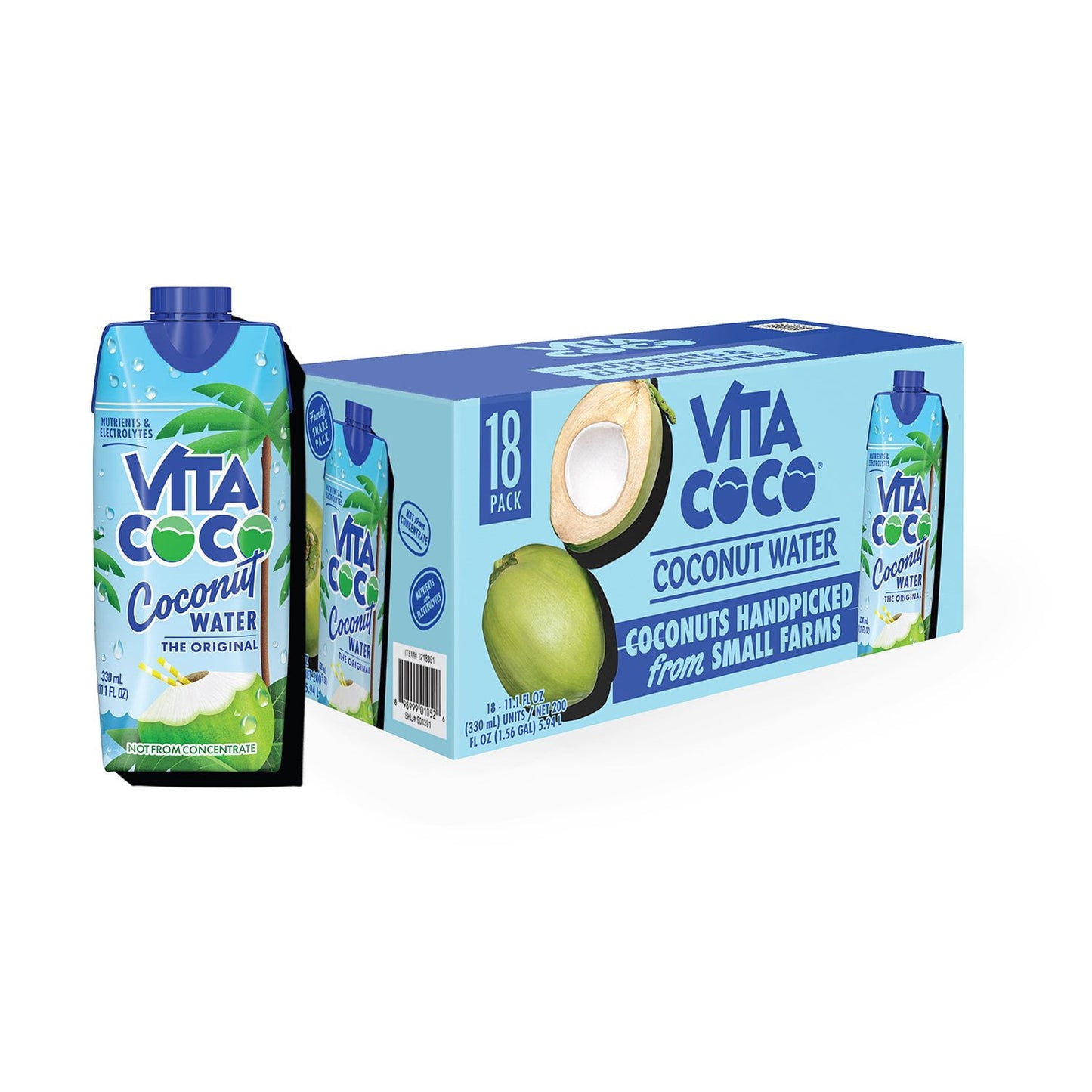 Vita Coco Coconut Water 11.1 fl. oz., 18 pk.