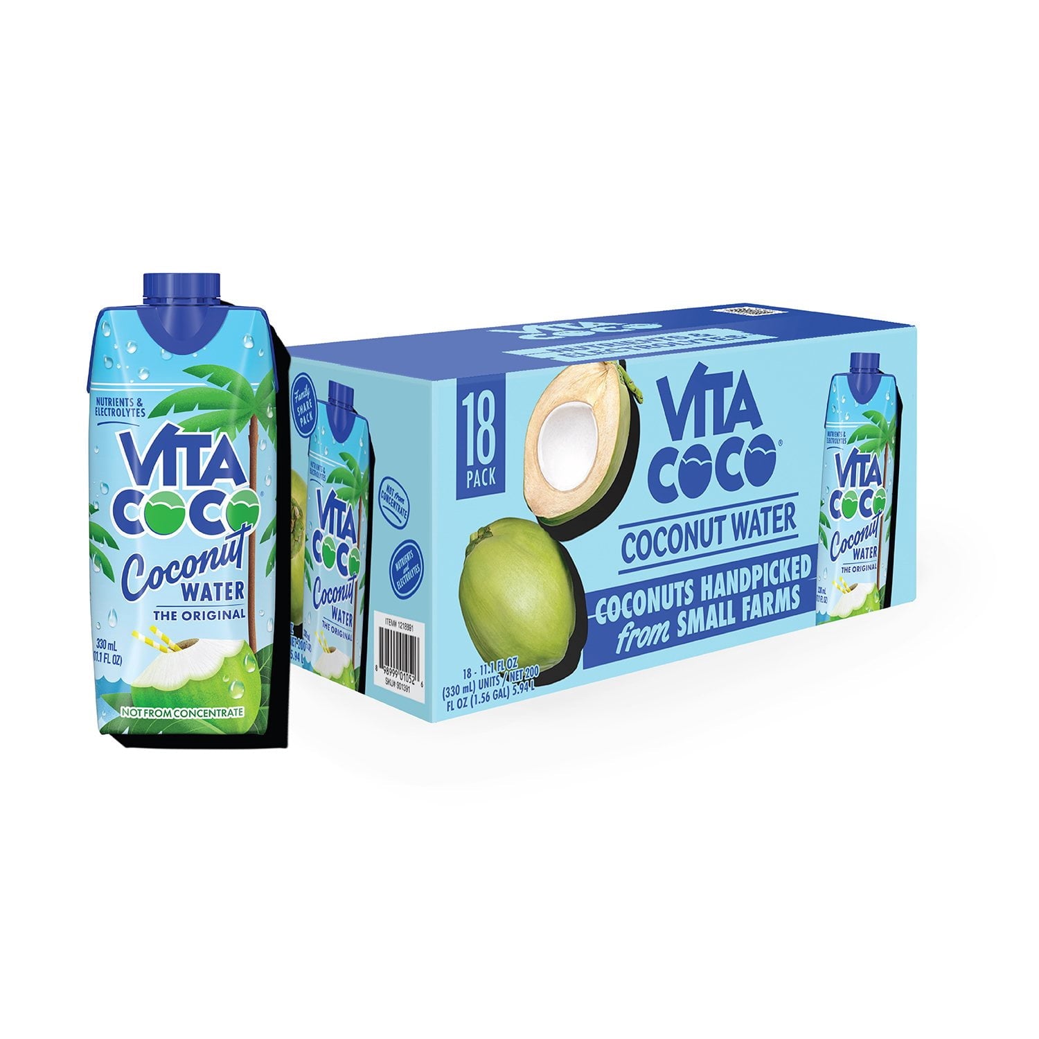 Vita Coco Coconut Water 11.1 fl. oz., 18 pk.