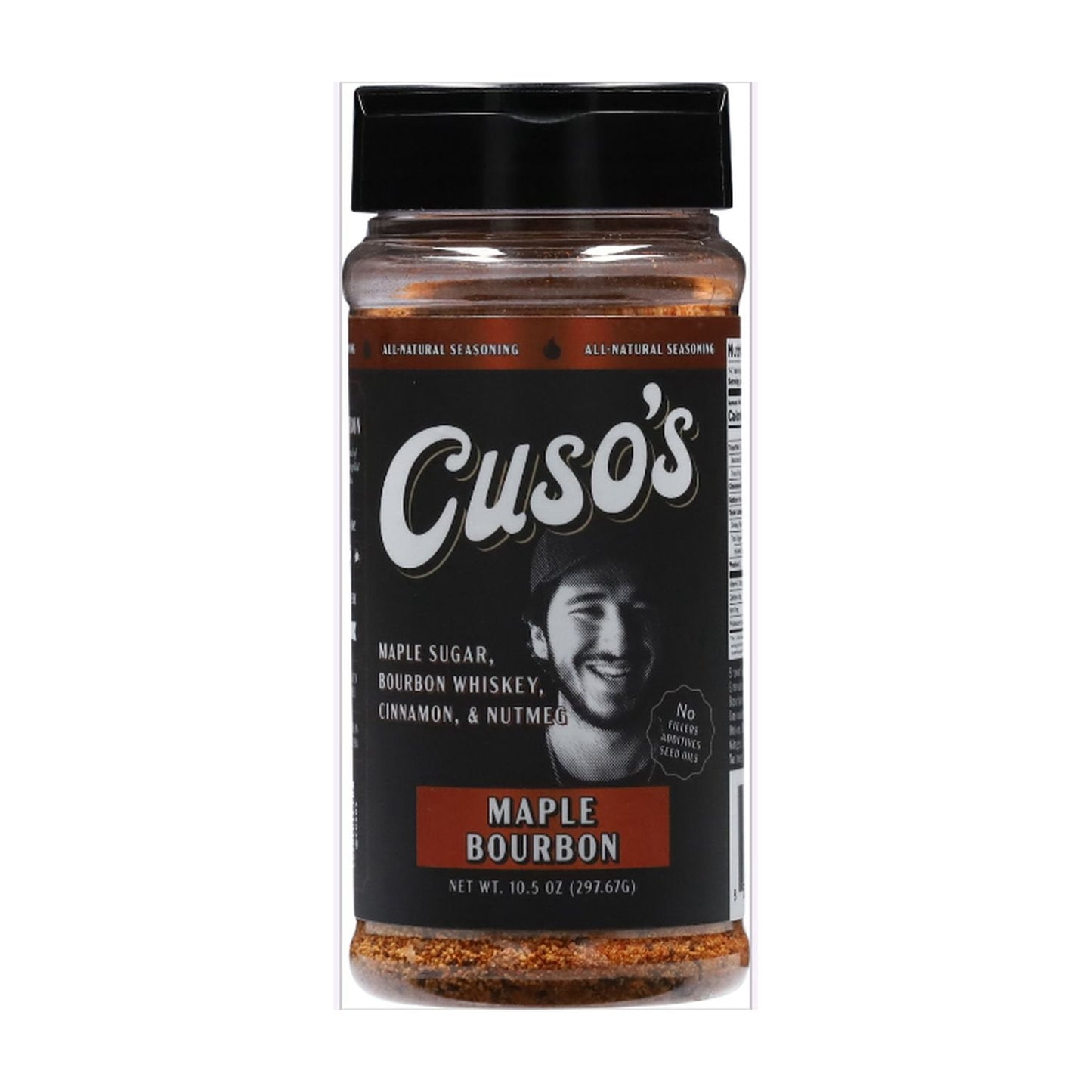 Cuso's All Natural Seasoning Rub, Maple Bourbon, 10.5 oz.