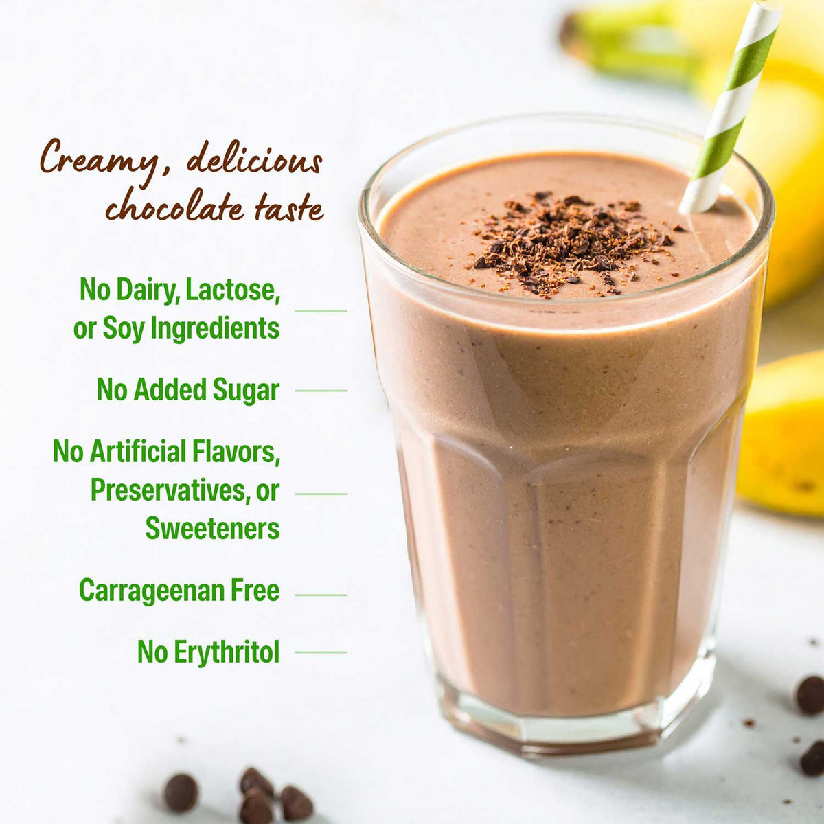 Orgain Organic 21g Plant-Based Protein Powder, Creamy Chocolate Fudge 2.74 lbs.