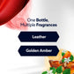 Glade CustomScent PlugIns Scented Oils, Leather and Golden Amber, 1 Warmer + 5 Refills. Total 3.35 fl. oz./99 ml.