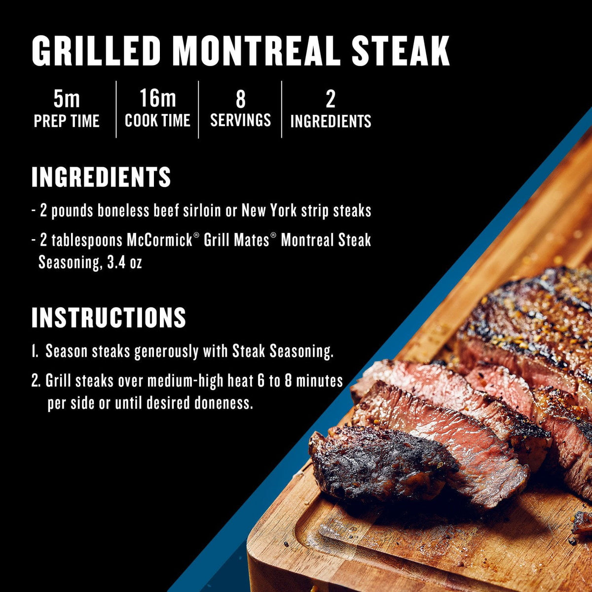 McCormick Grill Mates Montreal Steak Seasoning, 29 oz.