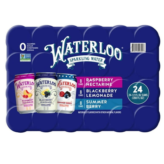 Waterloo Sparkling Water Variety Pack 12 fl. oz., 24 pk.