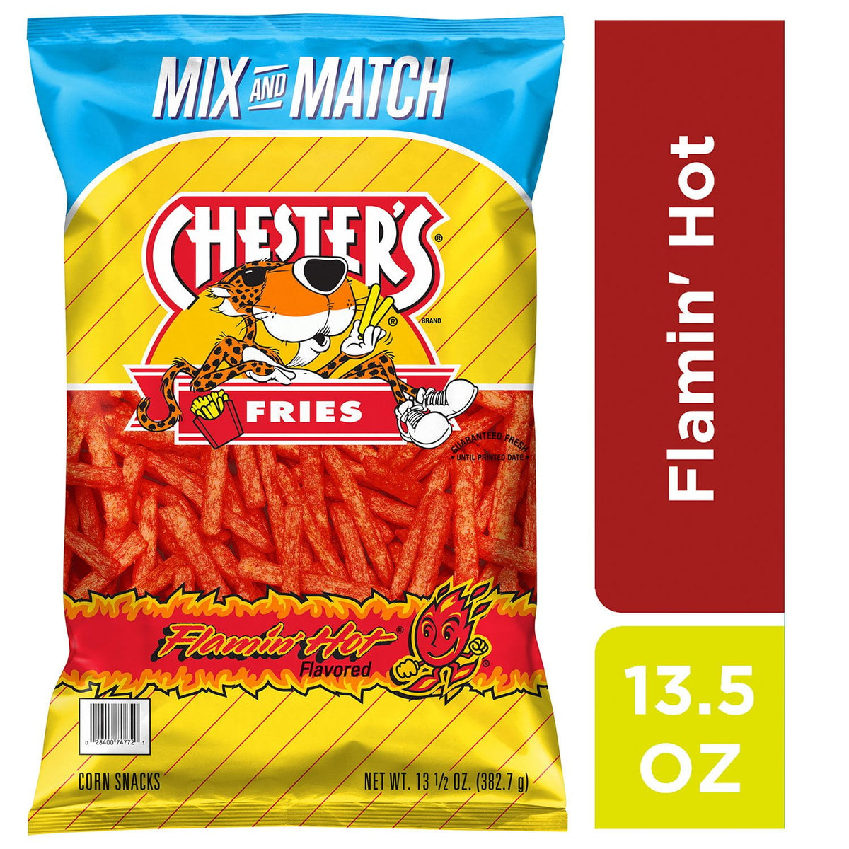 Chester's Fries Flamin' Hot Corn & Potato Snacks, 13.5 oz.
