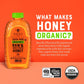 Nate's Honey 100% Organic Pure Raw and Unfiltered Honey, 40 oz.