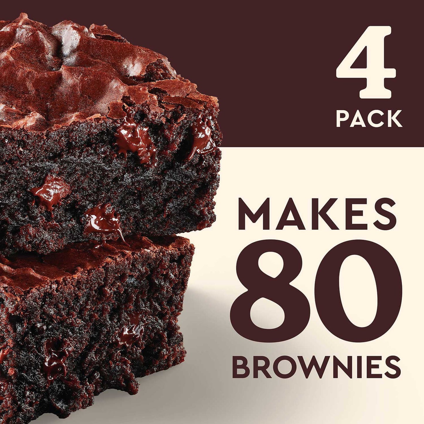Betty Crocker HERSHEY'S Triple Chocolate Fudge Brownie Mix, 20 oz., 4 pk.