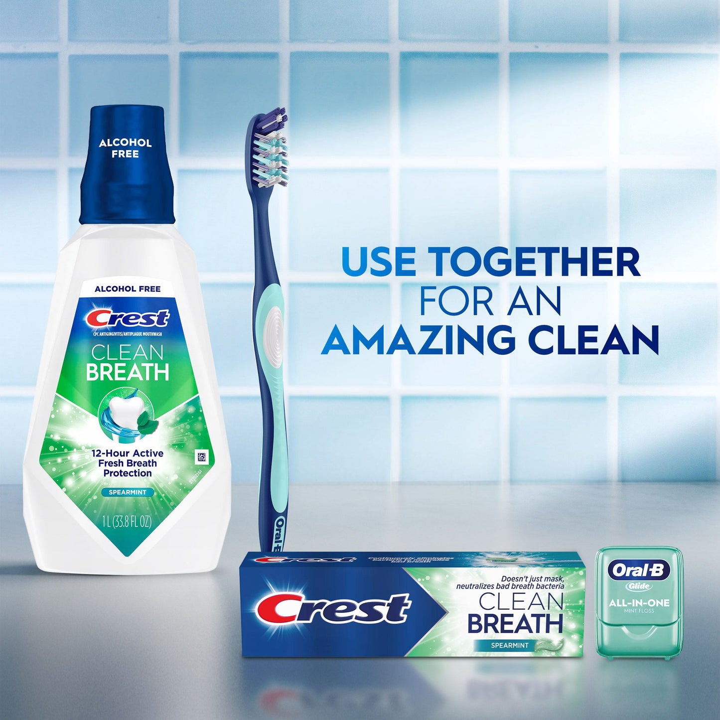 Crest Plus Clean Breath Spearmint Toothpaste, 4.6 oz., 3 pk.