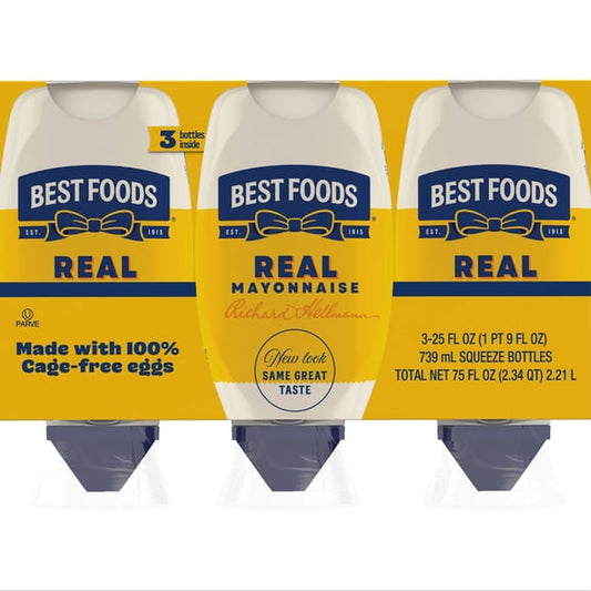 Best Foods Real Mayonnaise, 25 fl. oz., 3 pk.