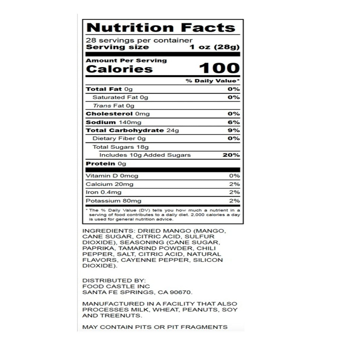 Nutty & Fruity Chili Tamarind Mango, 28 oz.
