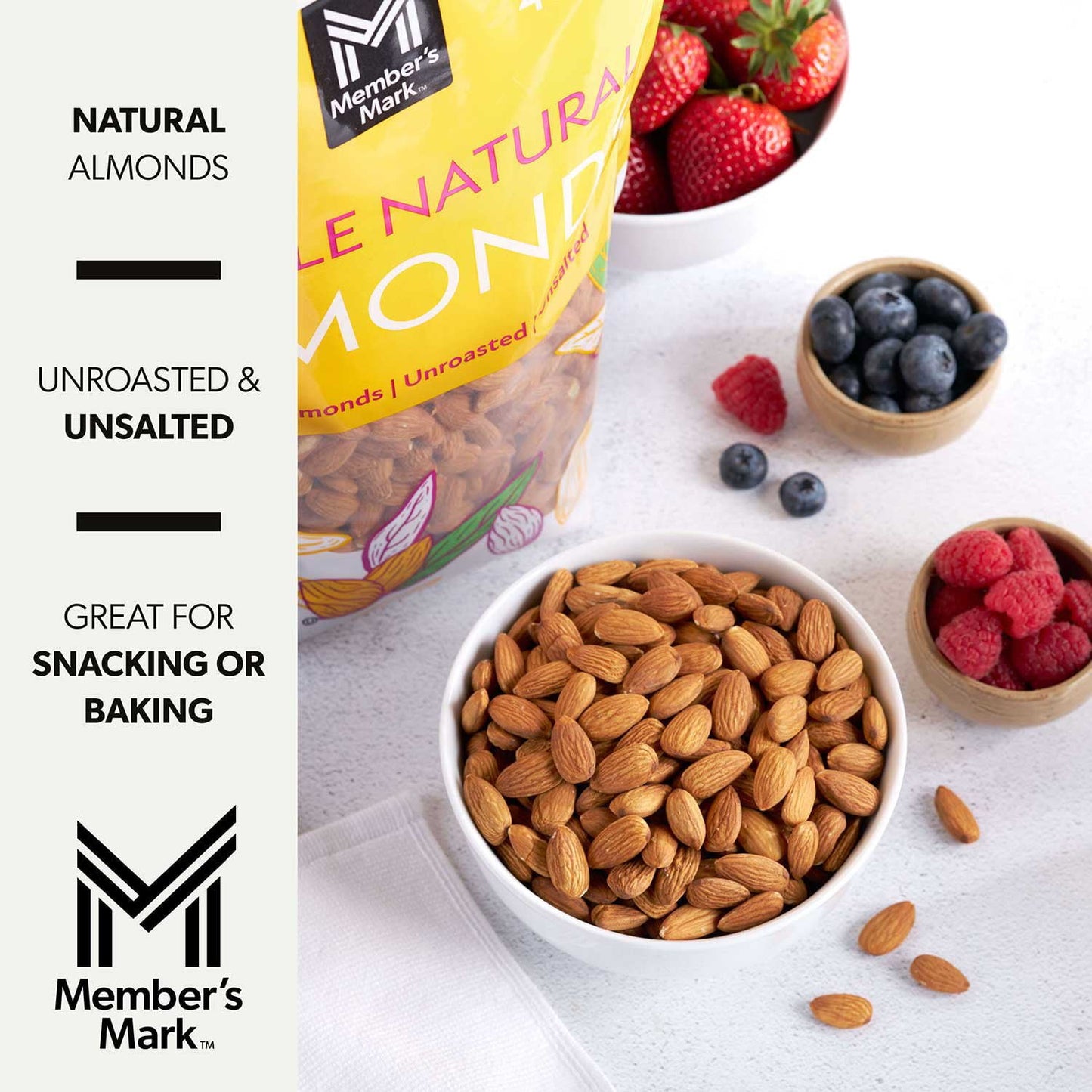 Member's Mark Whole Natural Almonds, 48 oz.