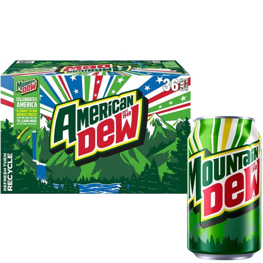 Mountain Dew 12 fl. oz. cans, 36 pk.