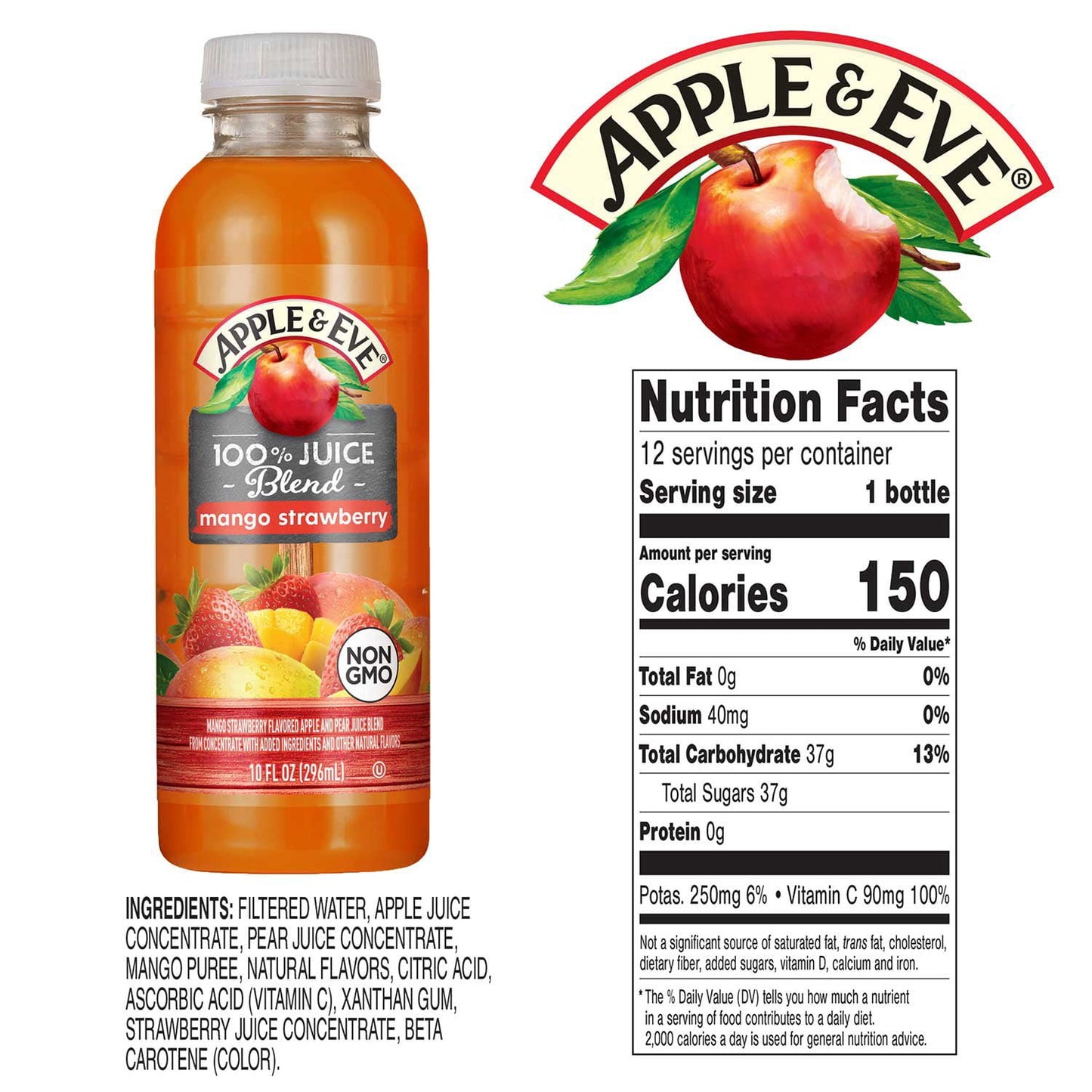 Apple & Eve 100% Juice Tropical Sunrise Variety Pack, 10 fl. oz., 24 pk.