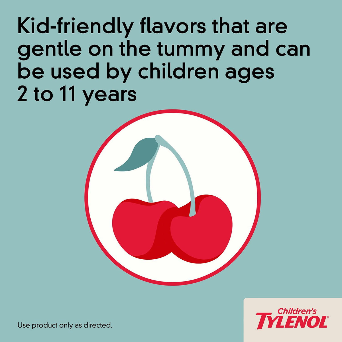 Children's Tylenol Oral Suspension, Dye Free, Cherry, 4 oz., 3 pk.
