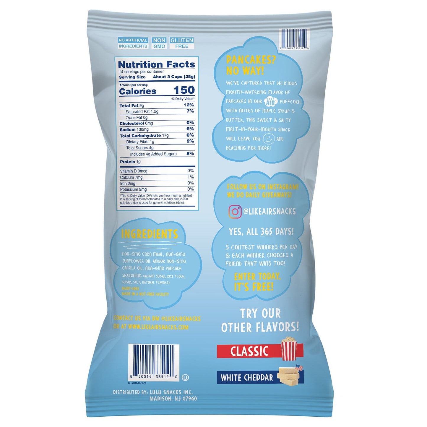 Like Air Pancake Puffcorn 14 oz.