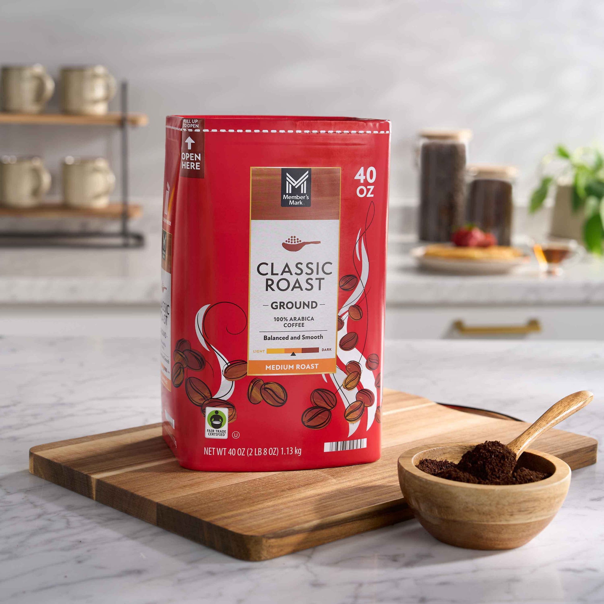Member's Mark Classic Medium Roast Ground Coffee, 40 oz.