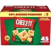 Cheez-It Baked Snack Crackers, White Cheddar, 1.5 oz., 45 pk.