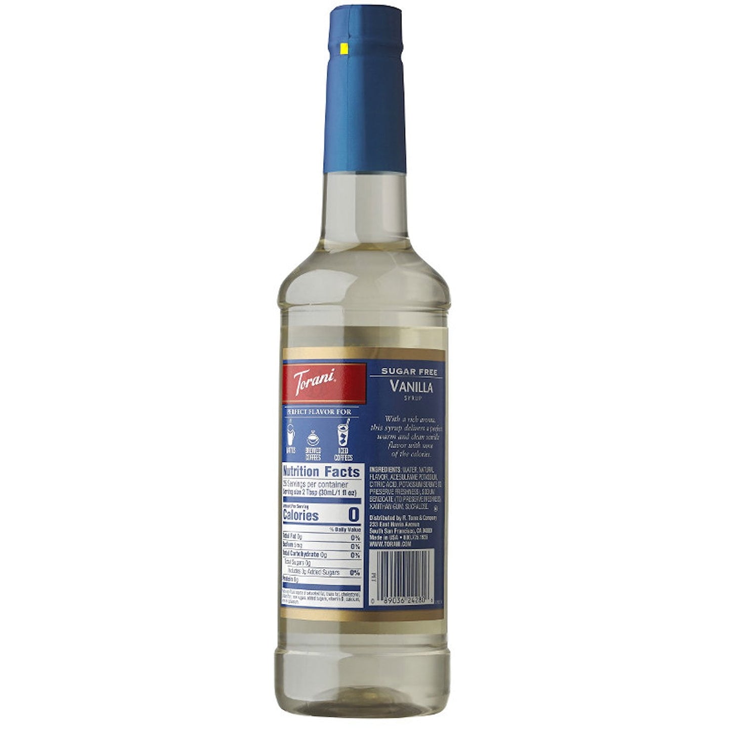 Torani Sugar-Free Vanilla Syrup, 25.4 fl. oz.