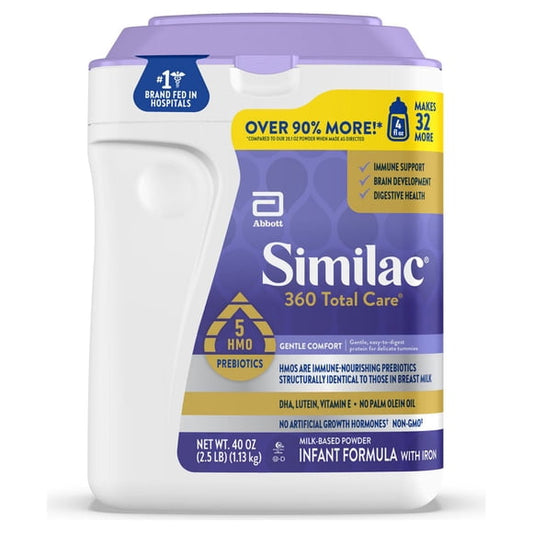 Similac 360 Total Care Gentle Comfort Infant Formula, 40 oz.