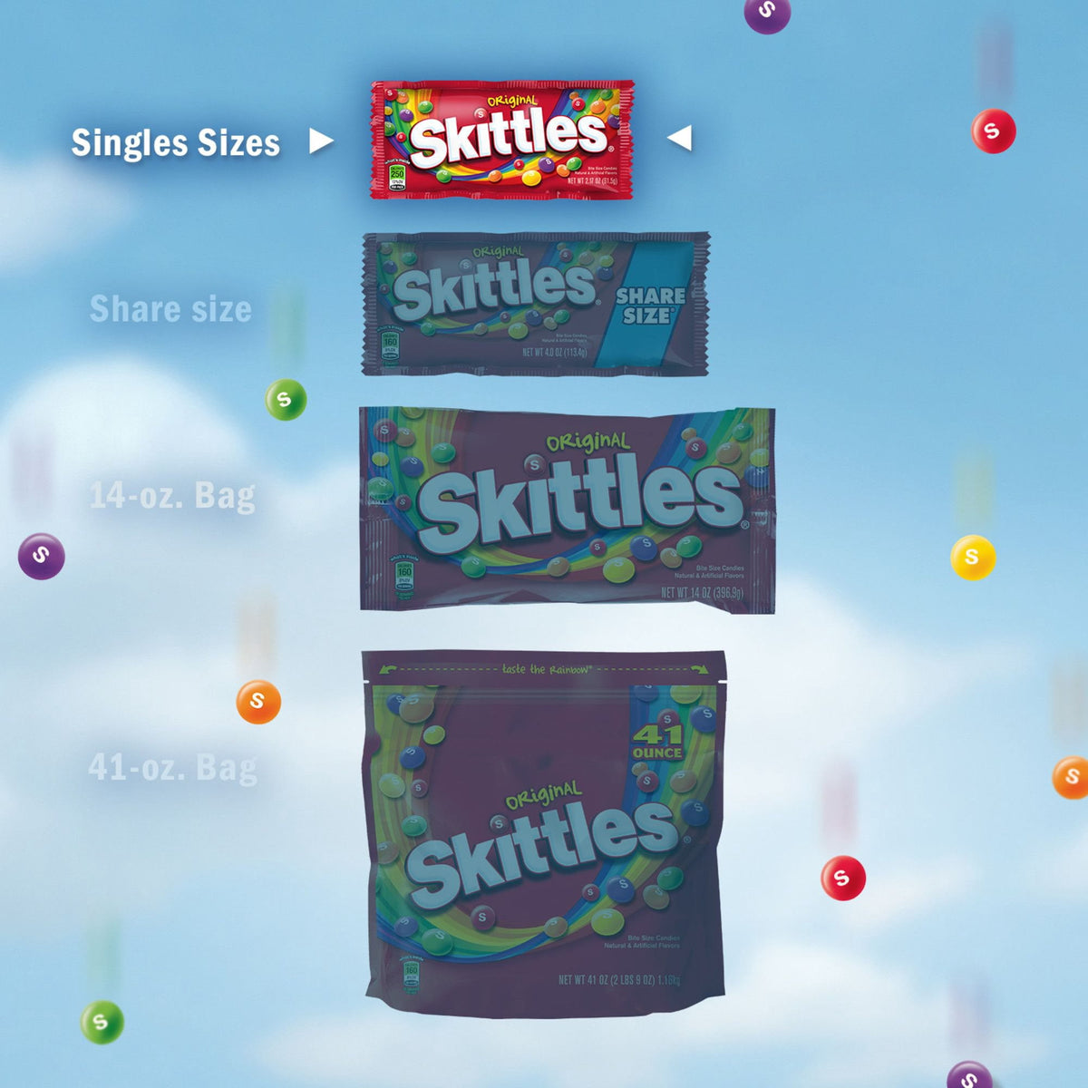 Skittles Original Fruity Chewy Candy, Full Size, 2.17 oz., 36 pk.