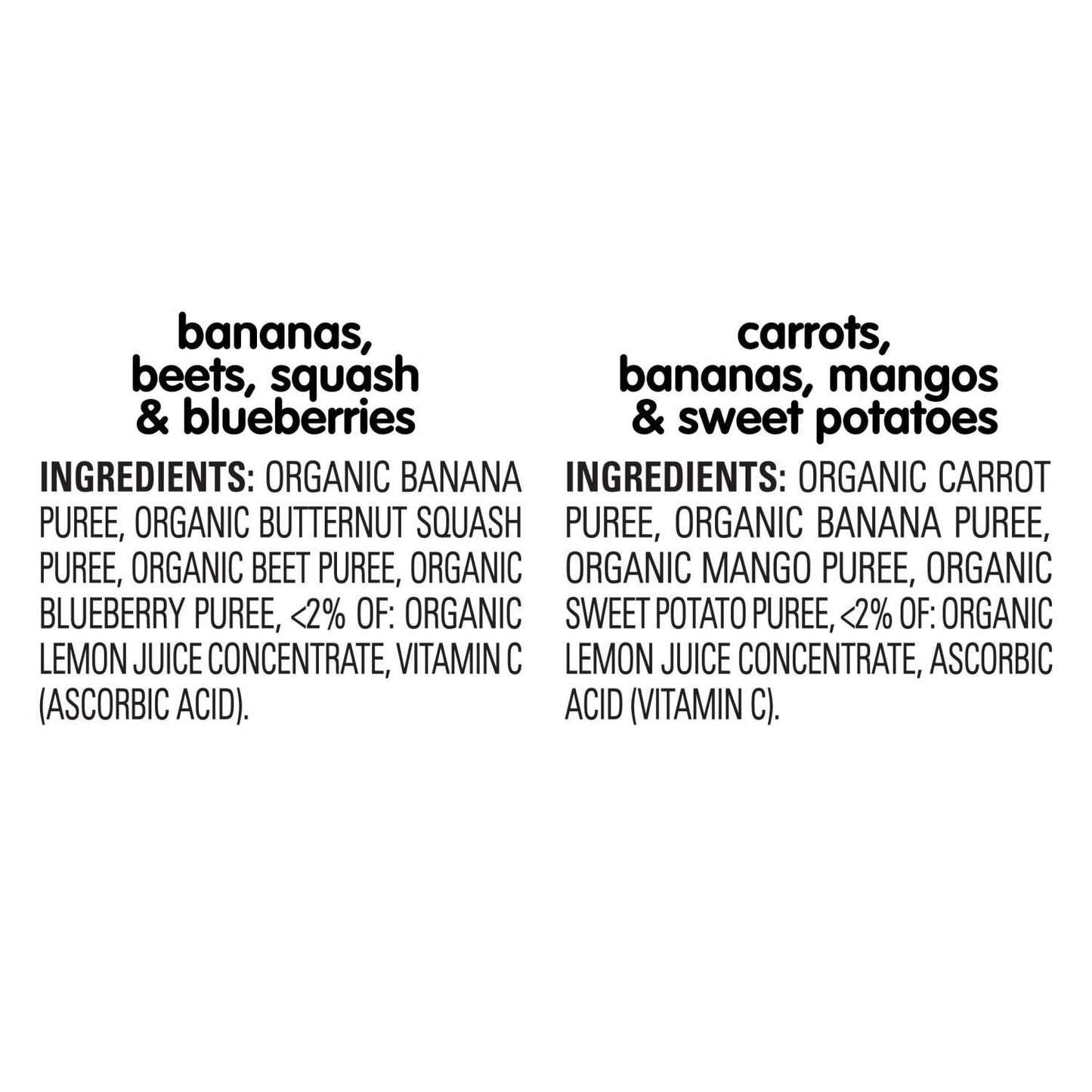 HappyTOT Organics Love My Veggies, Variety Pack, Stage 4 Pouch, 4.22 oz., 12 ct.
