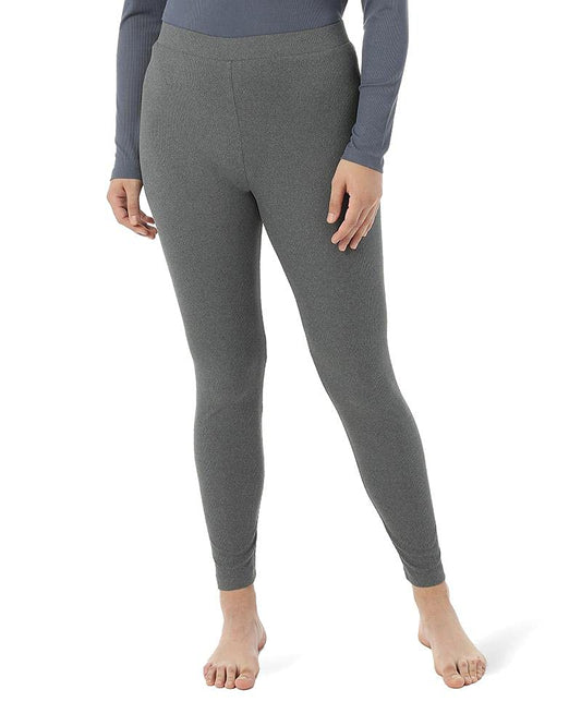 32 Degrees Heat Womens Ultra Soft Thermal Midweight Baselayer Legging Pant,Charcoal Heather,Large
