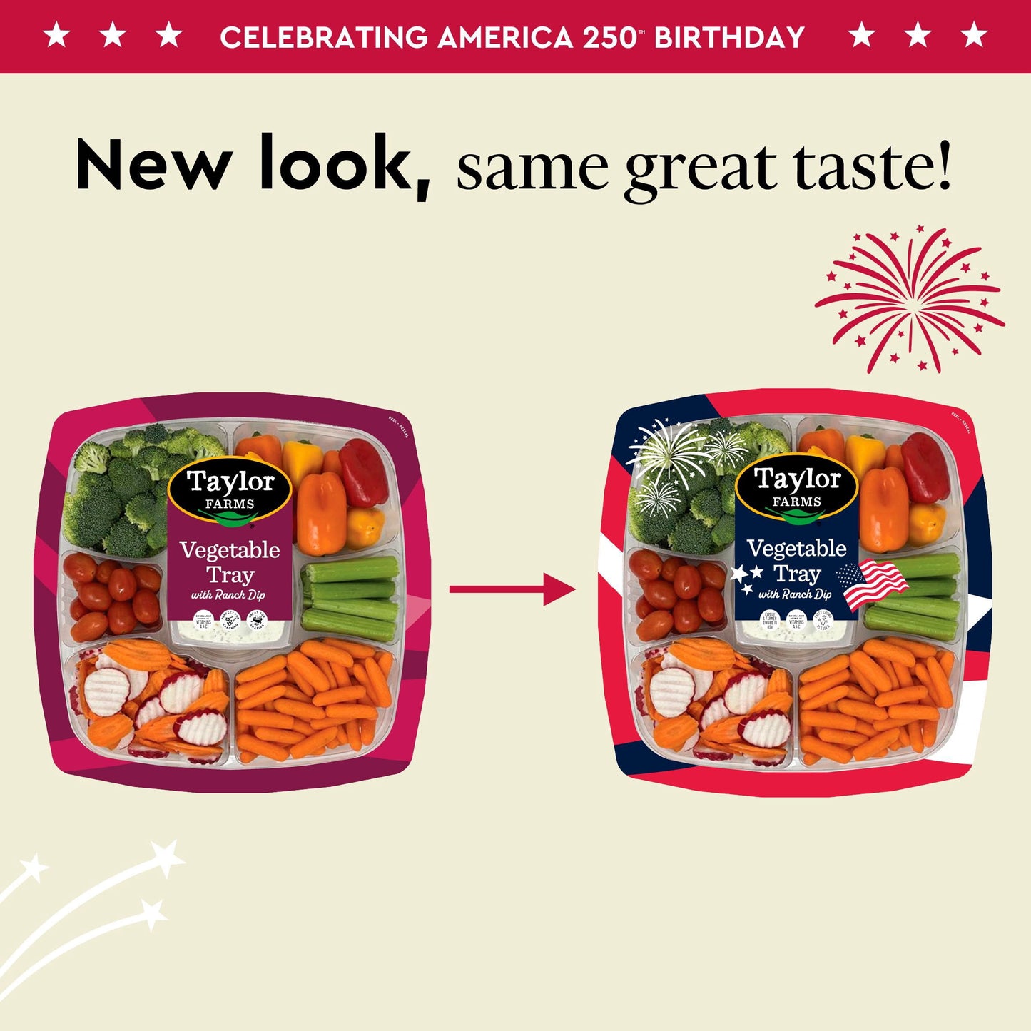 Taylor Farms Vegetable Tray with Ranch Dip, 4 lbs.