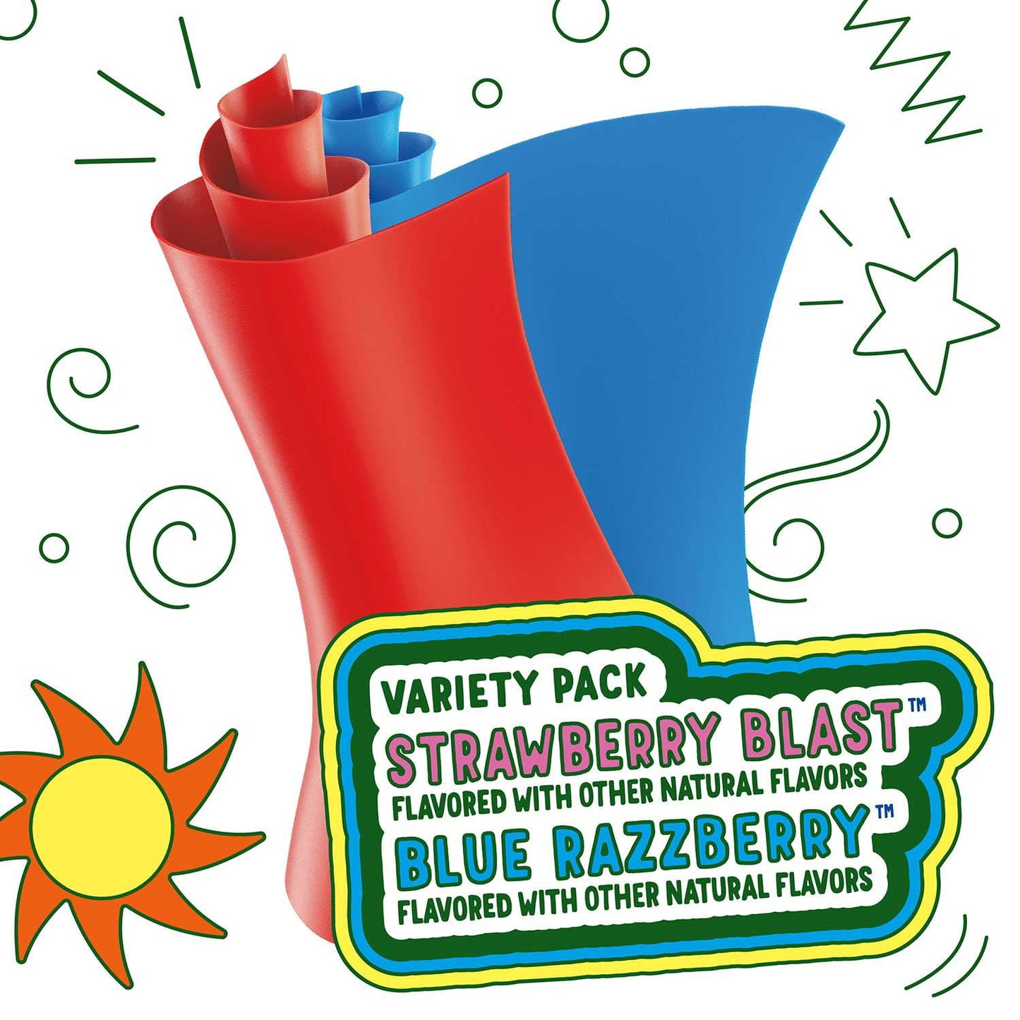 Fruit Roll-Ups Fruit Flavored Snacks Variety Pack, 0.5 oz., 64 pk.