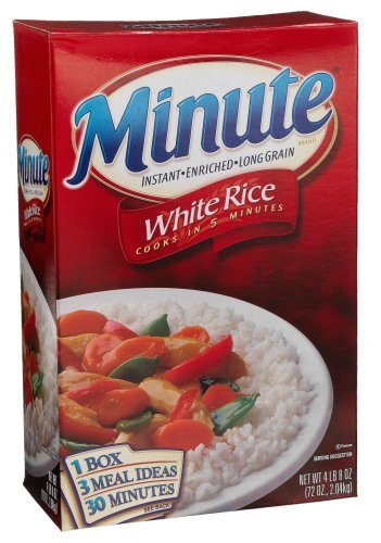 Minute Instant Enriched Long Grain White Rice, 72oz