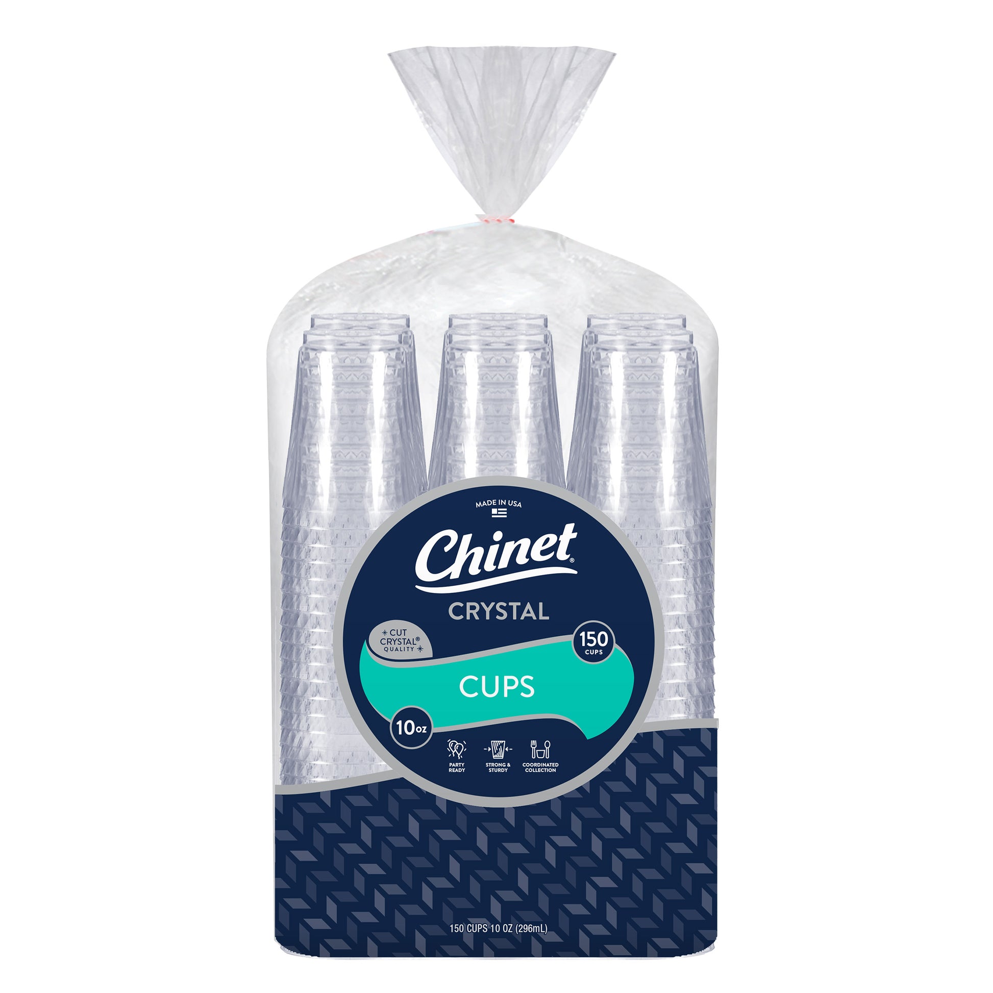 CHINET 10 OZ PLASTIC CUPS 150 CT
