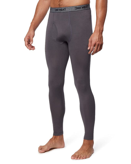 32 Degrees Men's Lightweight Baselayer Legging | Form Fitting | 4-Way Stretch | Thermal, Stingray, Medium