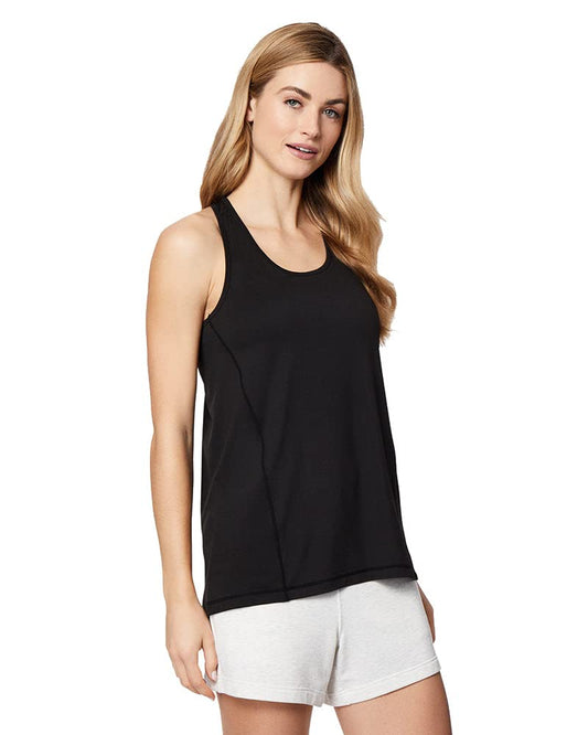 32 DEGREEES Women’s Cool Racerback Tank | Lightweight| Quick Dry | Loose Fit, Black, Medium