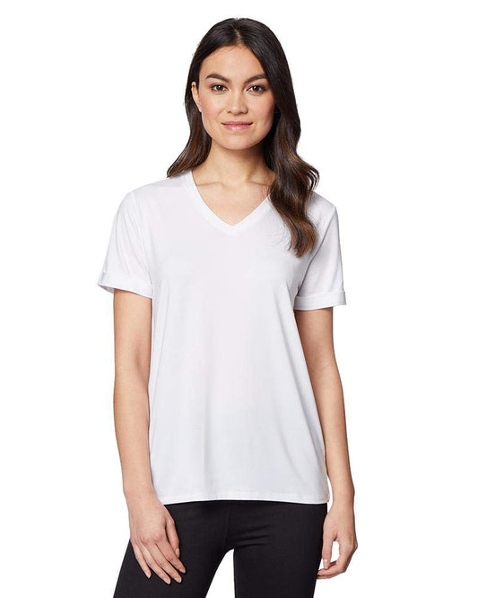 32 Degrees Cool Women’s Soft Comfy Wicking Relaxed Sleep Tee, White, Large