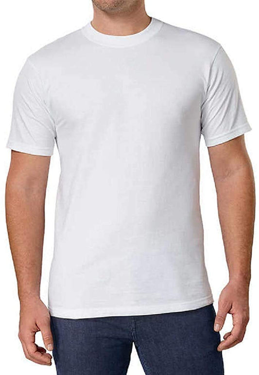 Kirkland Signature Mens Crew Round Neck Undershirt Tee White
