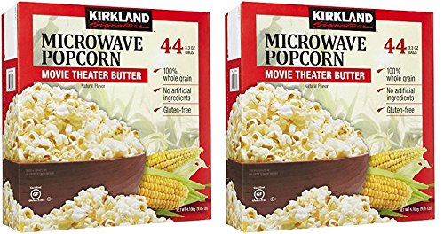 KIRKLAND SIGNATURE lYGTcR Microwave Popcorn, 3.3 oz, 44 Count, 2 Pack
