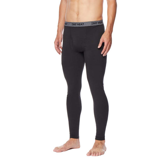 Mens Heat Plus Baselayer Legging, Black, Medium