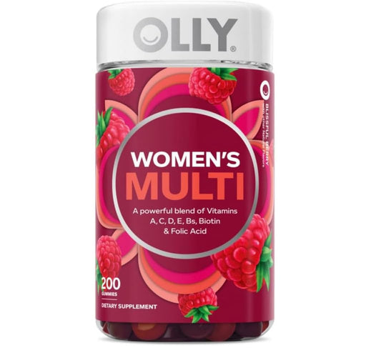 OLLY Women's Multi Vitamin Gummies with Biotin, Blissful Berry (200 ct.)