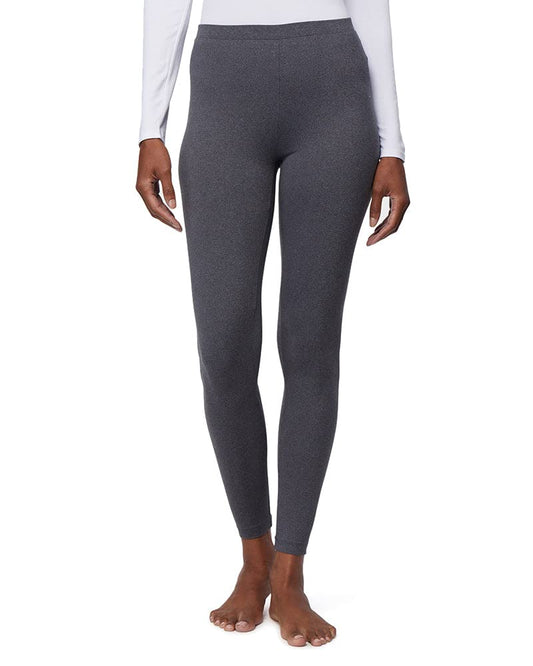 32 Degrees Heat Womens Ultra Soft Thermal Lightweight Baselayer Legging Pant, Charcoal Heather, Large