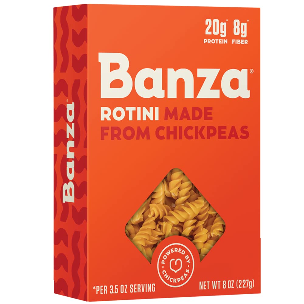 Banza Chickpea Pasta, Rotini (Rotini, 5 pks 8 oz)