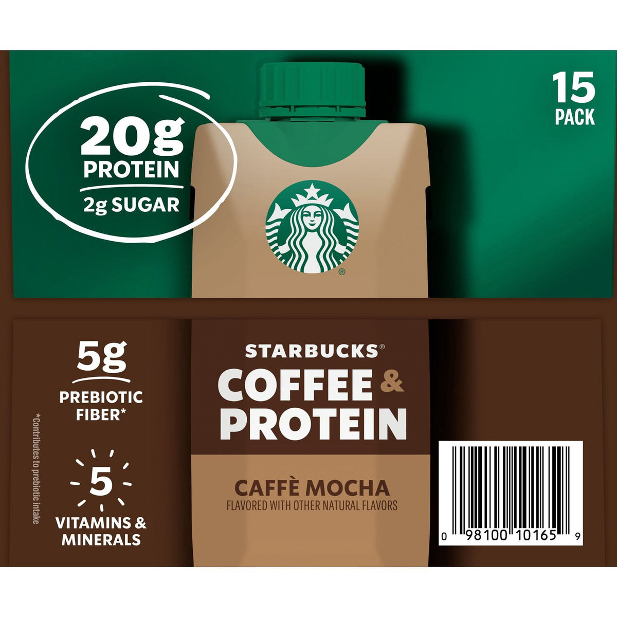 Starbucks Coffee & Protein Cafe Mocha Drink, 11 oz., 15 pk.