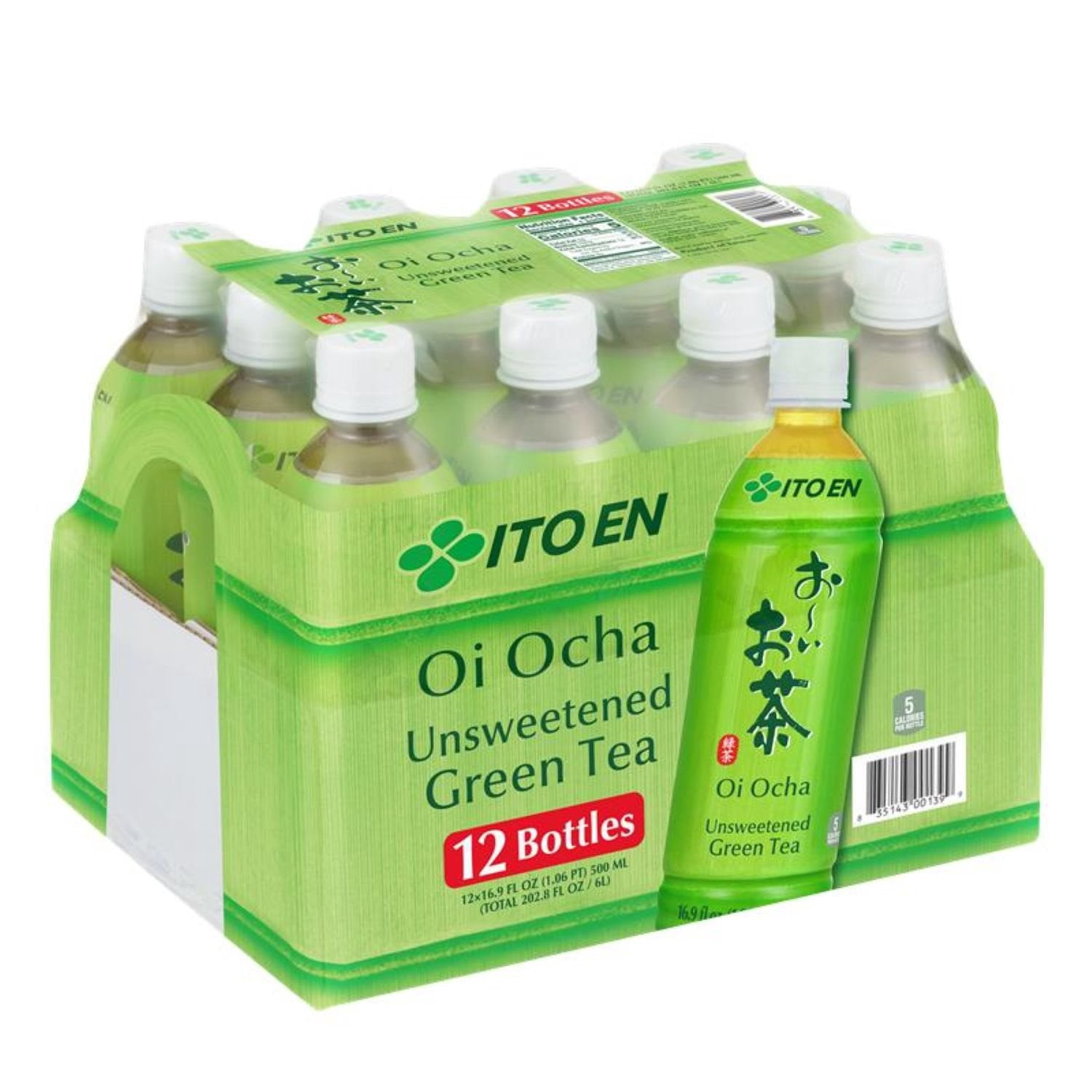 ITO EN Oi Ocha Unsweetened Green Tea, 16.9 fl. oz., 12 pk.