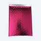 10.5"x16" Self-Sealing Metallic Pink Poly Bubble Mailer - 20