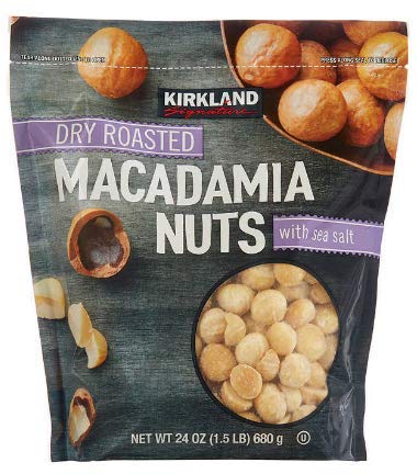 Kirkland Signatures Dry Roasted Macadamia Nuts with Sea Salt 24 Oz. (3 Pack) en_US