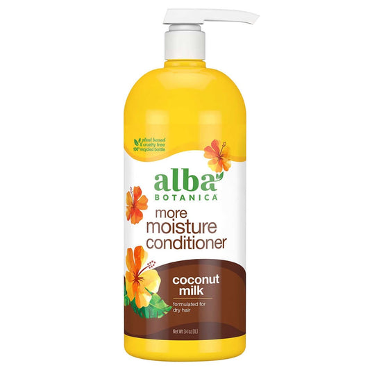 Alba Botanica More Moisture Conditioner - Coconut Milk - 34 fl oz