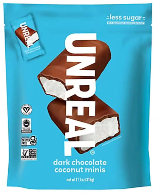Unreal Dark Chocolate Coconut Minis, 11.1oz (2 Pack)