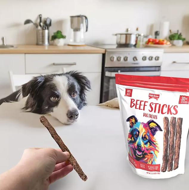 Irish Rover 100% Beef Stick Dog Treats, 30+ Sticks, 2.2 lbs