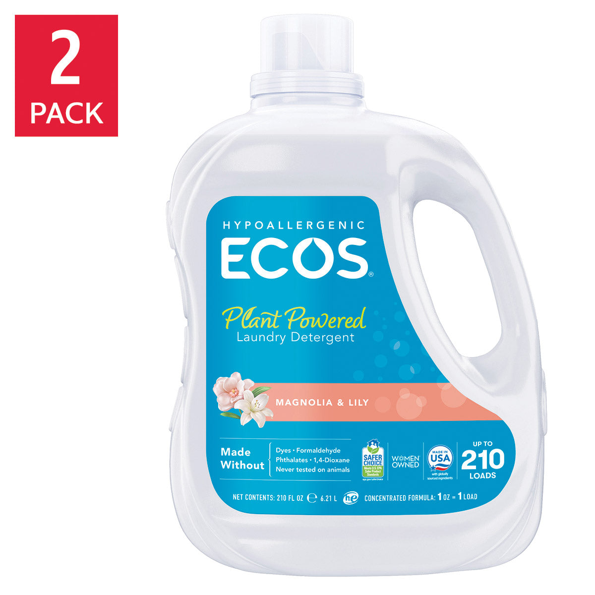 ECOS LAUNDRY DETERGENT 225 LOADS/225 OZ