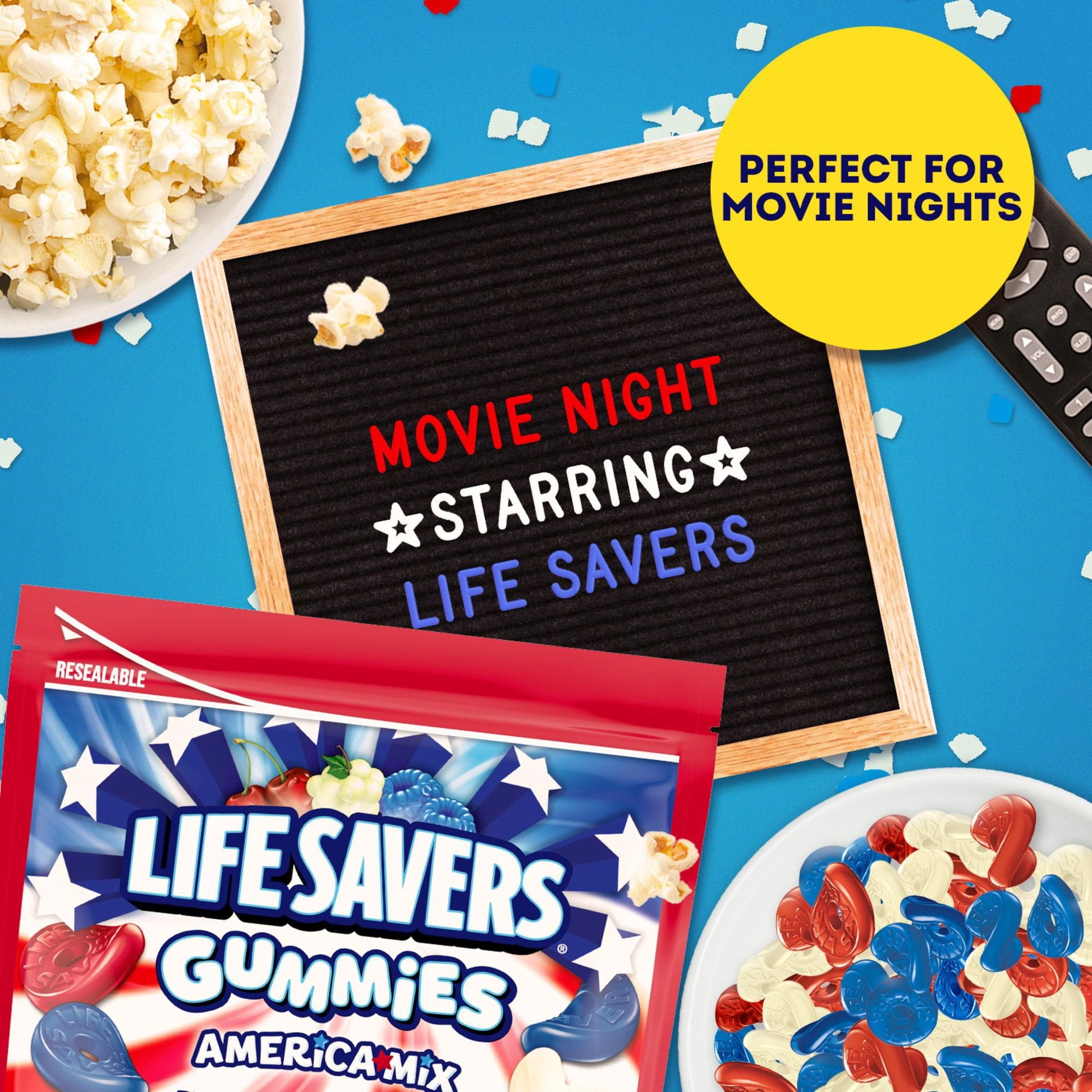 Lifesavers Red, White, and Blue Gummies, 38oz.