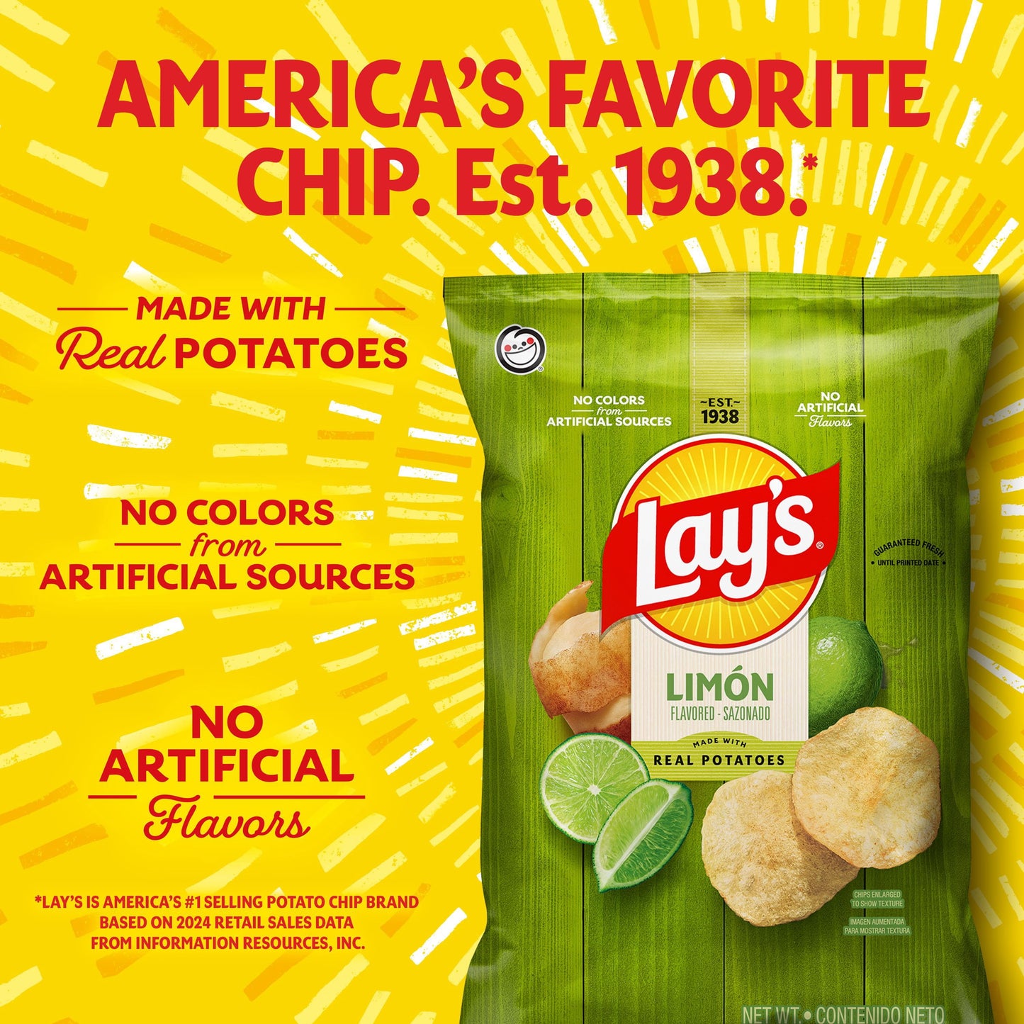 Lay's Limon Potato Chips, 15 oz.